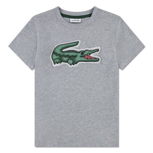 LACOSTE BOYS GREY T SHIRT 847072