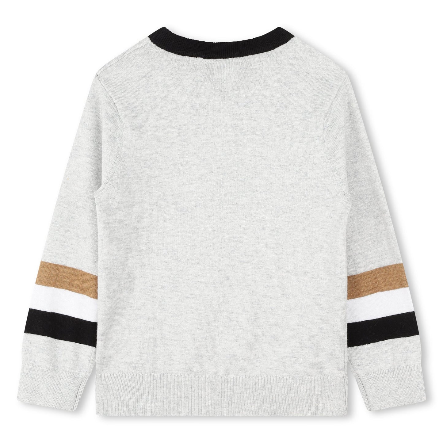BOSS Boys Grey Logo Pullover
