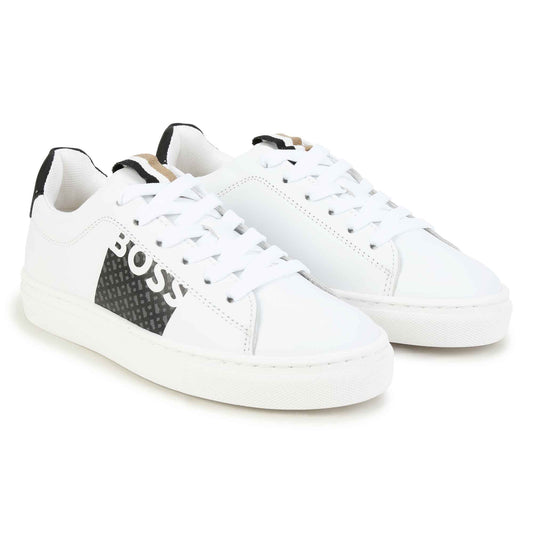 BOSS Boss White Logo Trainers