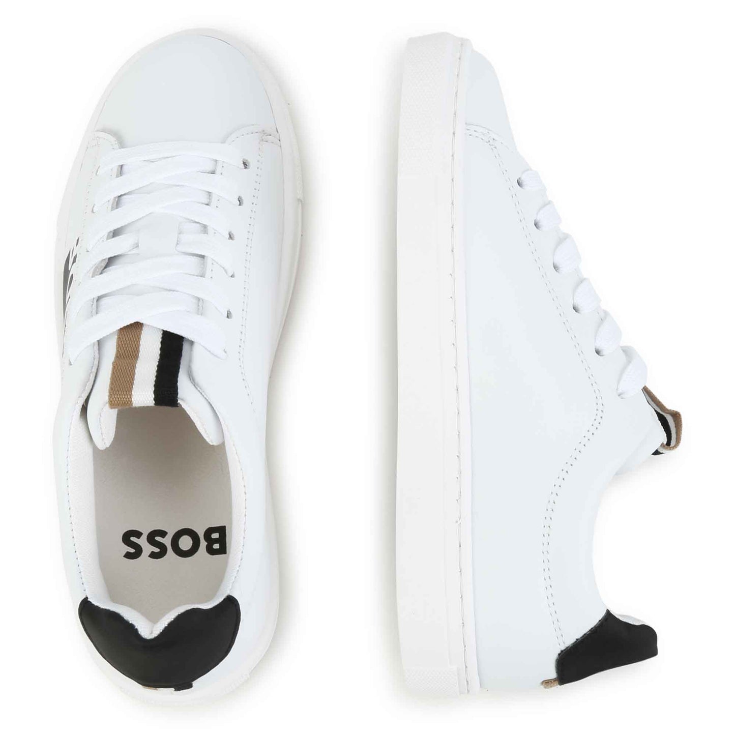 BOSS Boss White Logo Trainers