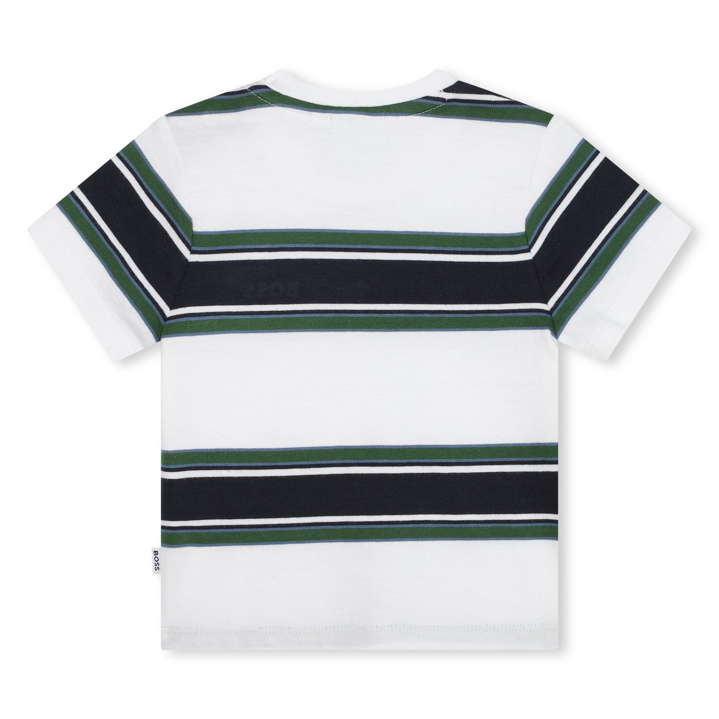 BOSS BABY/TODDLER GREEN STRIPE T SHIRT