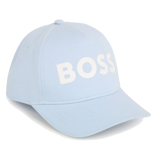 BOSS BOYS PALE BLUE BASEBALL CAP