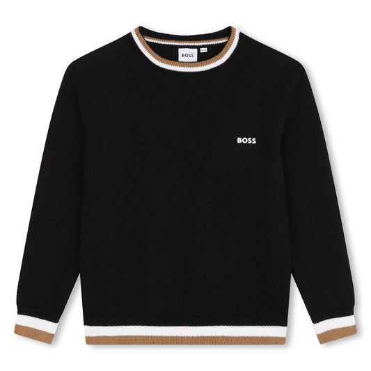 BOSS BOYS BLACK PULLOVER J51178