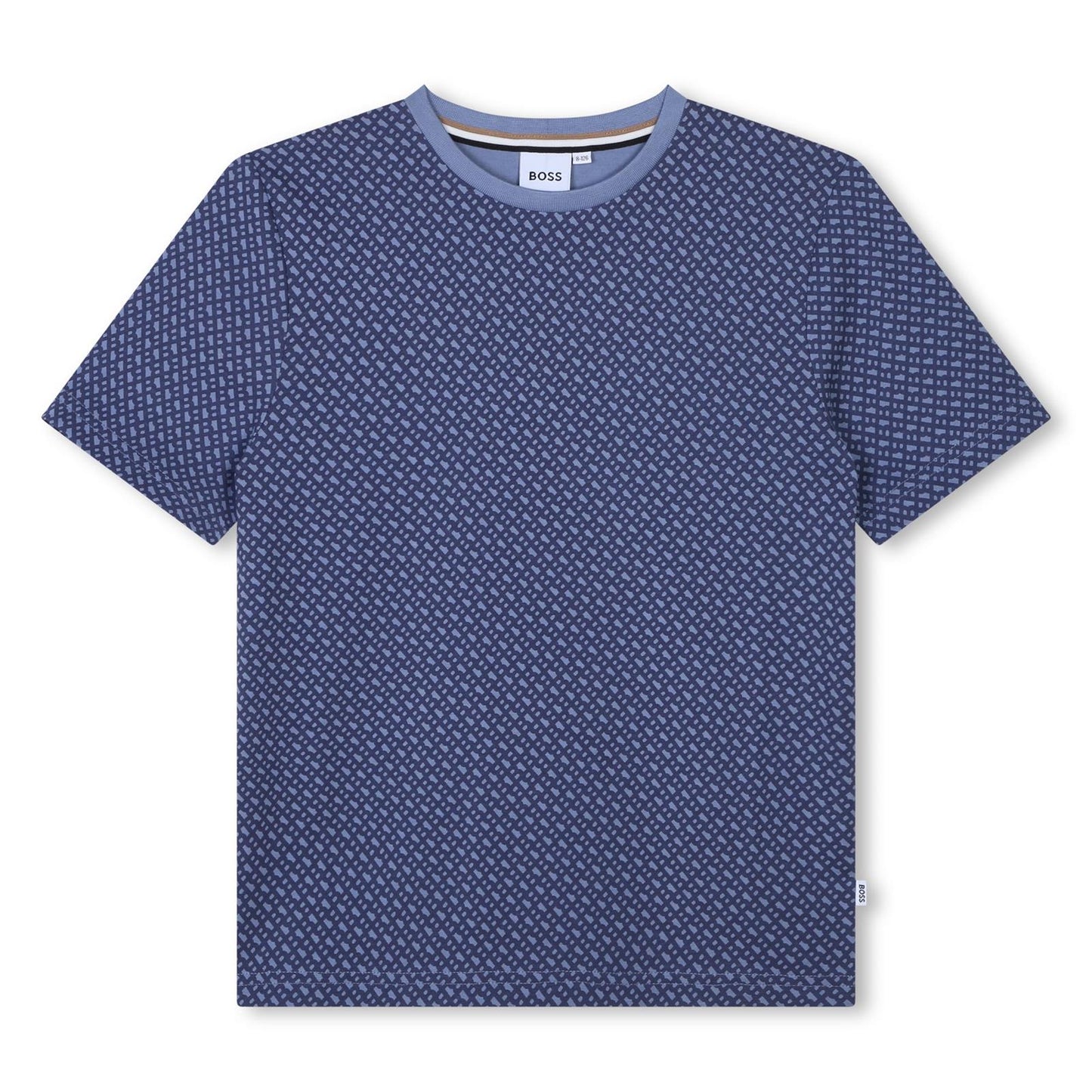 BOSS SLATE BLUE MONOGRAM T SHIRT J51213