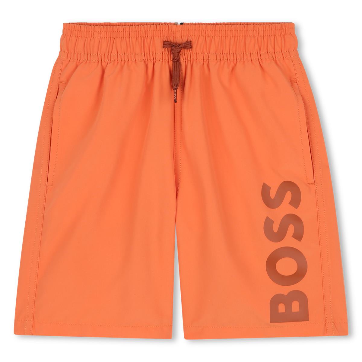 BOSS BOYS BRICK RED SWIM SHORTS J51973