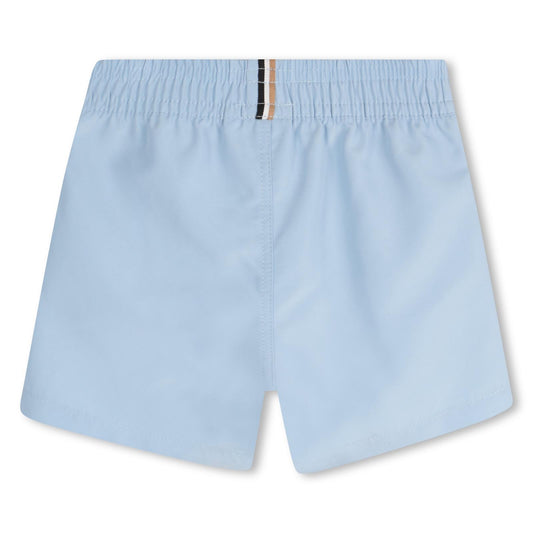 BOSS BOY BABY/TODDLER PALE BLUE SWIM SHORTS J52069