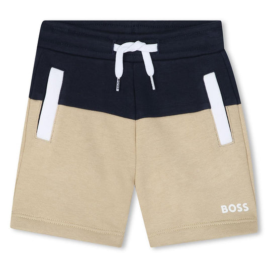 BOSS BOY BABY/TODDLER NAVY JERSEY SHORTS J52085