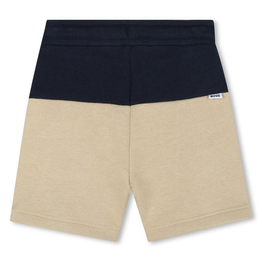 BOSS BOY BABY/TODDLER NAVY JERSEY SHORTS J52085