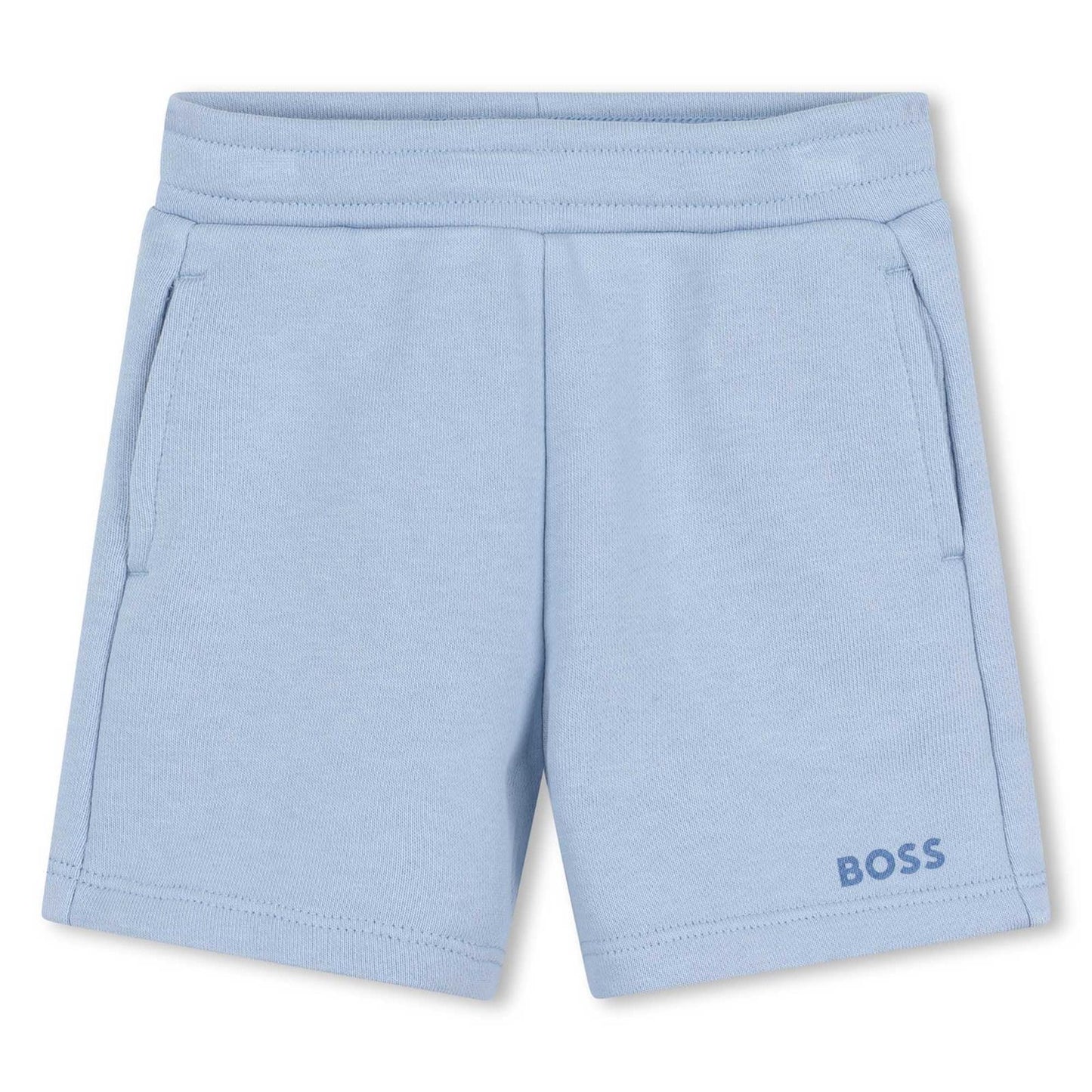 BOSS BABY BOY/TODDLER BLUE JERSEY SHORTS J52086
