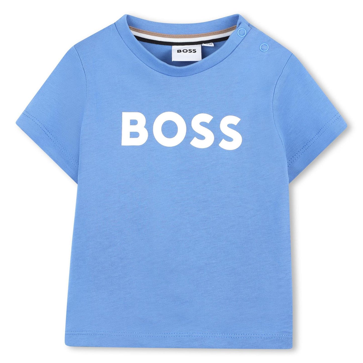 BOSS BOY BABY/TODDLER MID BLUE T SHIRT J52105