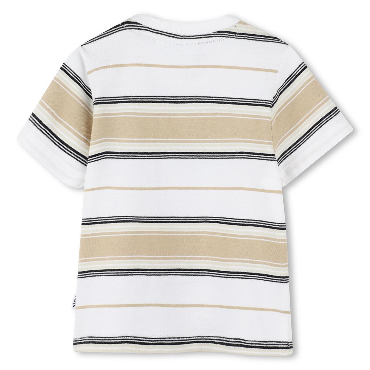BOSS BOY BABY/TODDLER STRIPED T SHIRT J52116