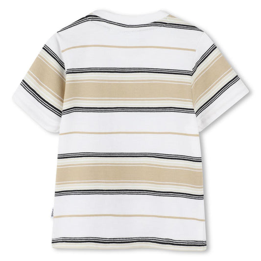 BOSS BOY BABY/TODDLER STRIPED T SHIRT J52116
