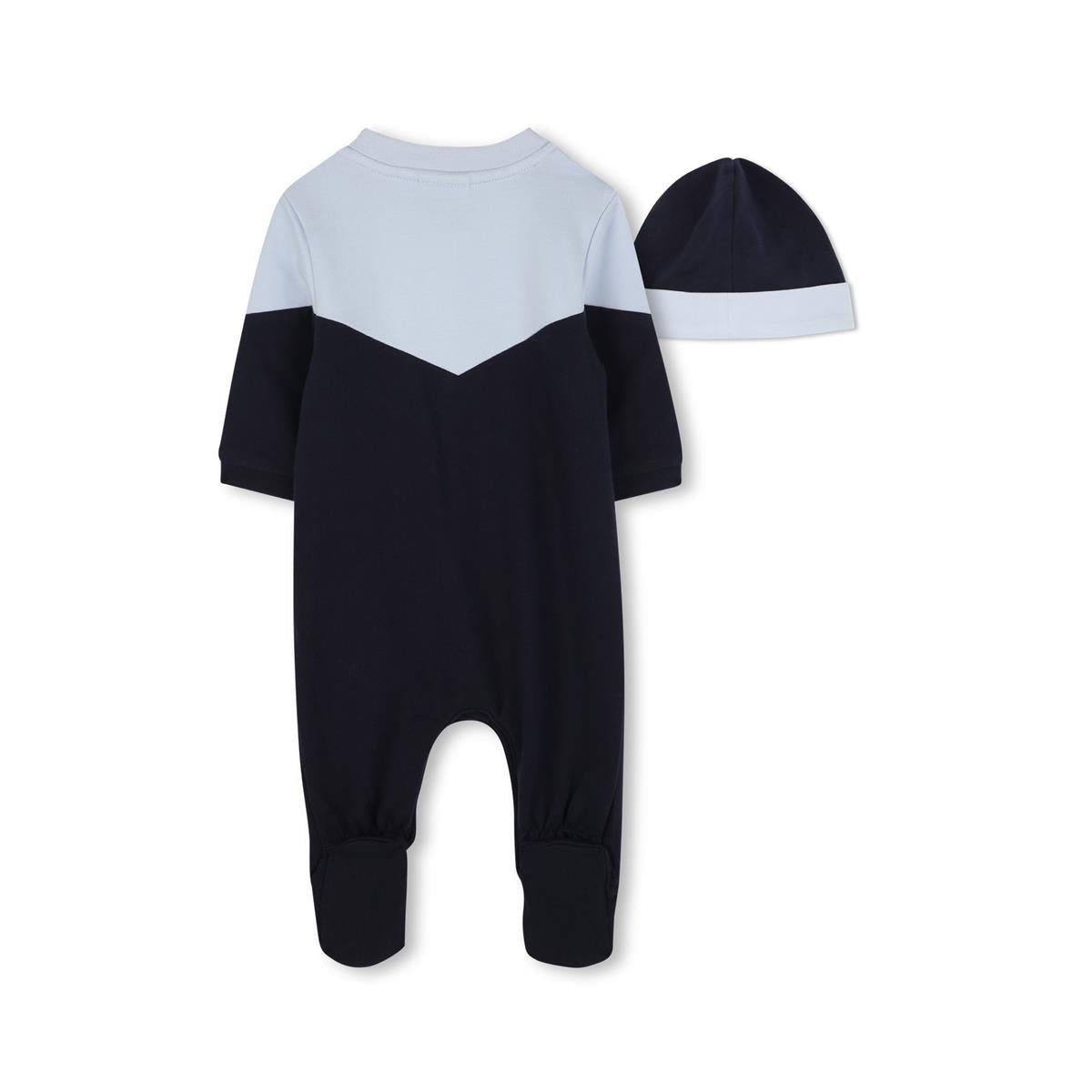 BOSS BOY NEW BORN NAVY BABYGRO +HAT J52218