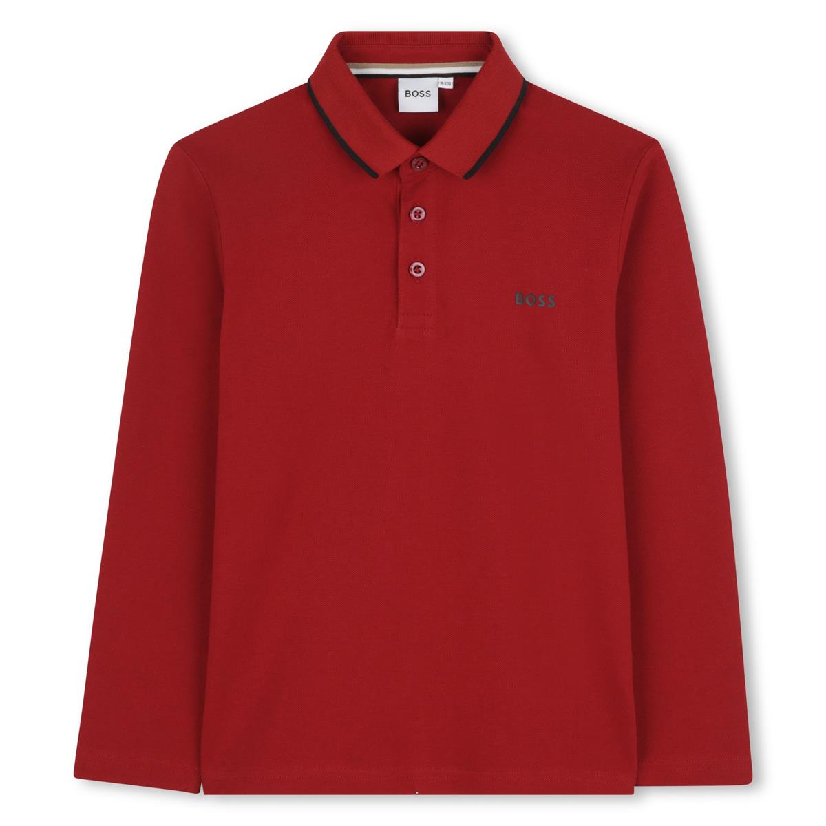 BOSS BOYS DARK RED POLO SHIRT J52330