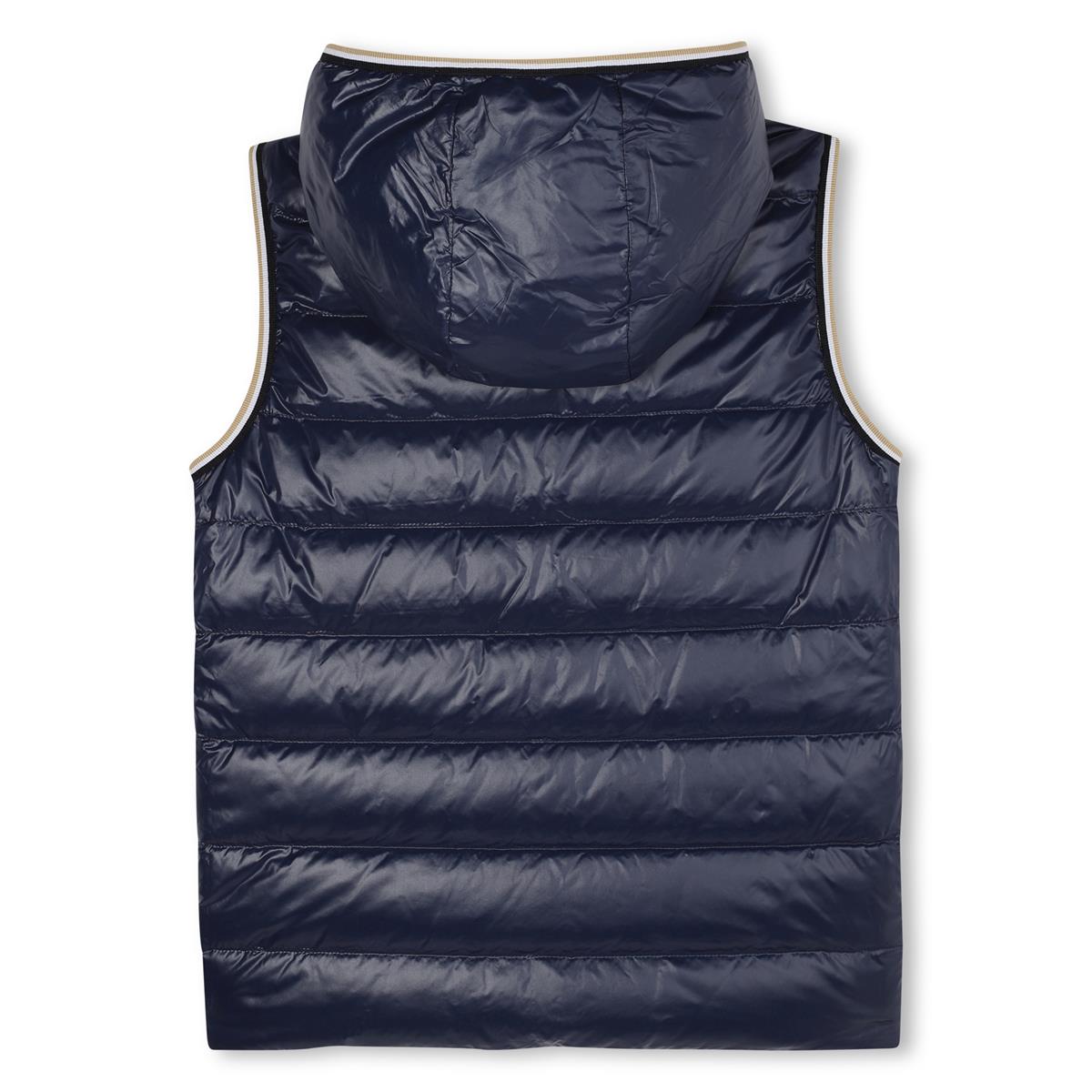 BOSS BOYS BLUE REVERSIBLE PUFFER JACKET J52395