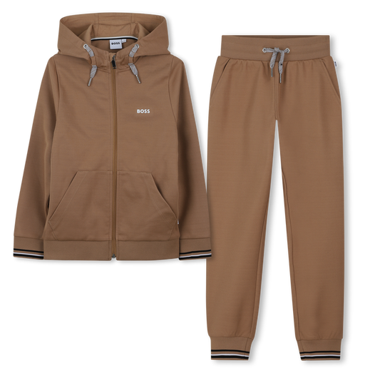 BOSS BOYS BEIGE TRACKSUIT J52399