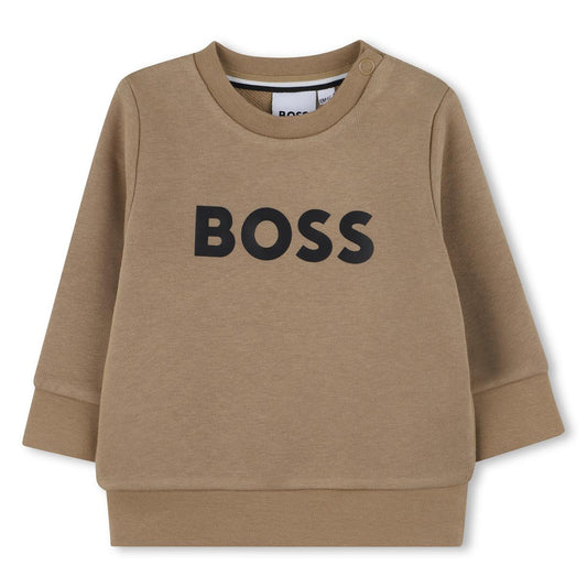 BOSS BEIGE BABY/TODDLER SWEATSHIRT J52458