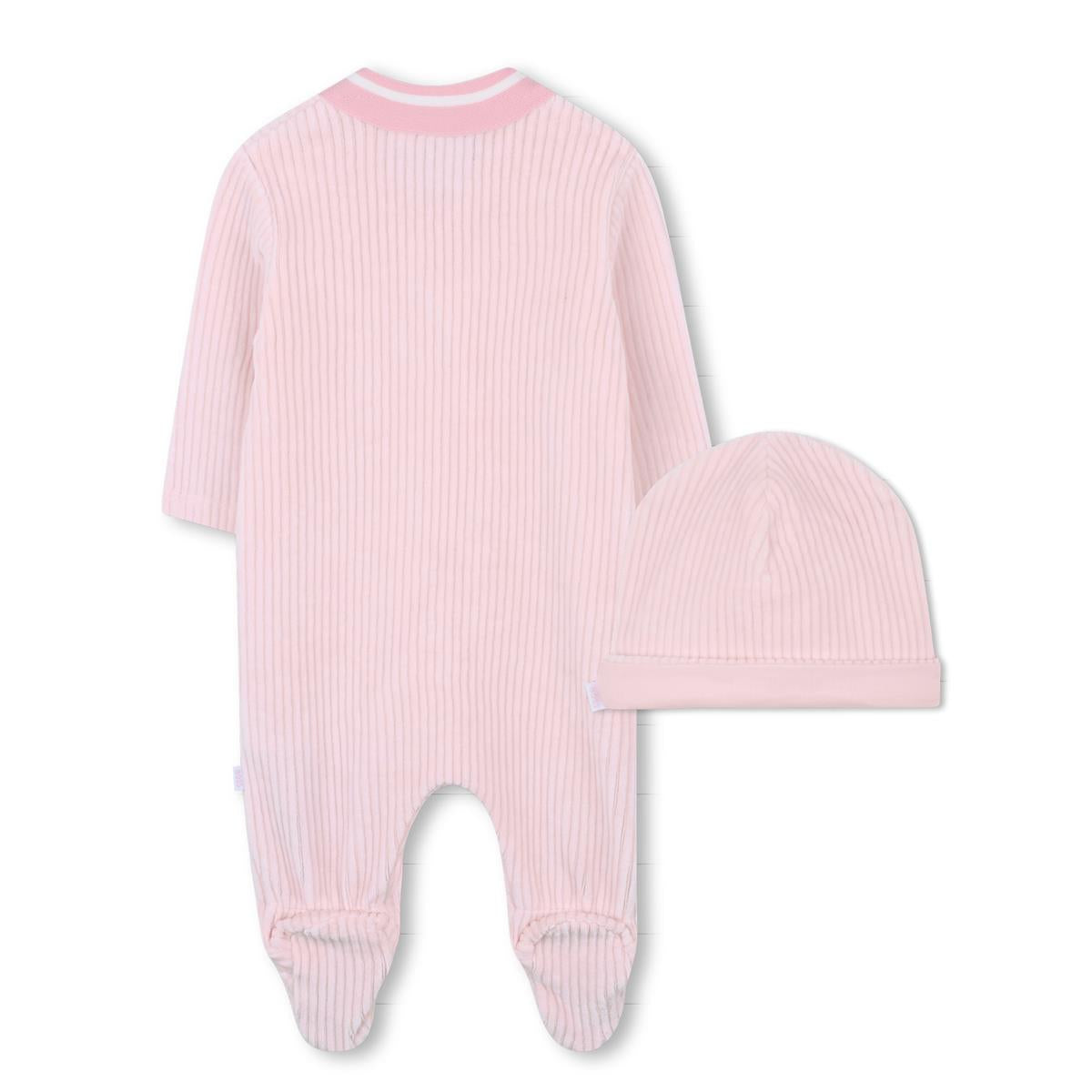 BOSS BABY GIRL BABYGROW +HAT J52508