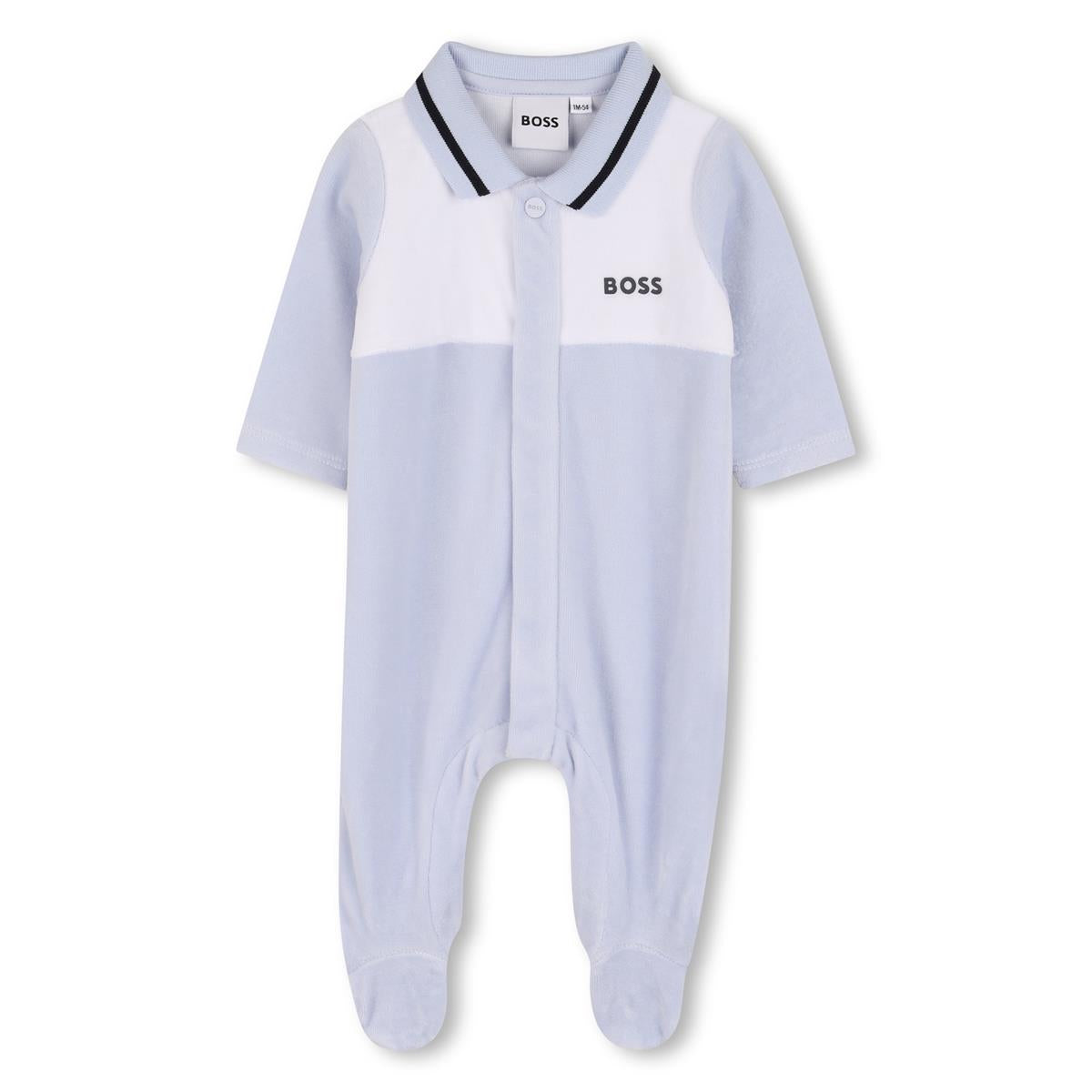 BOSS PALE BLUE BABYGROW J52522