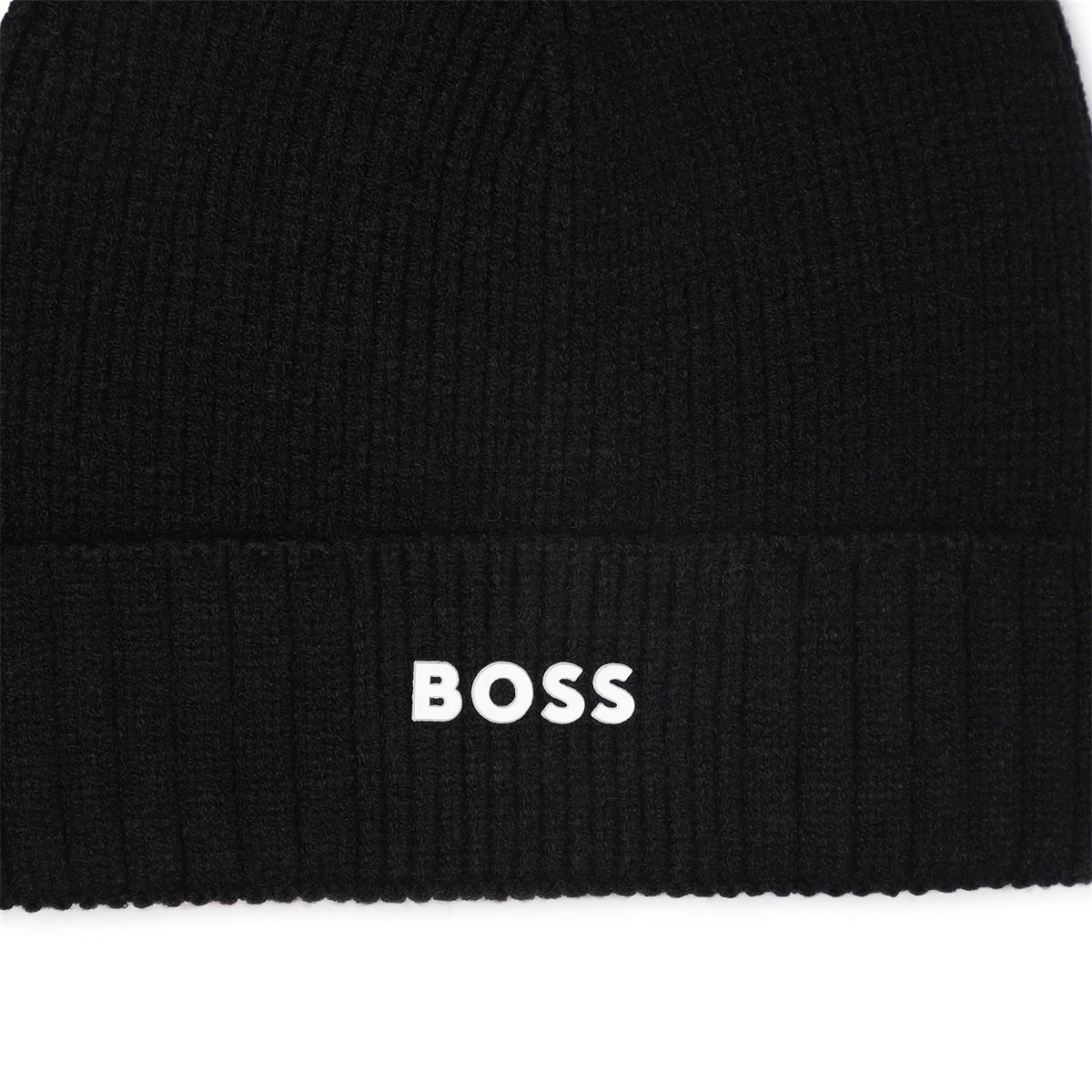 BOSS NAVY BEANIE HAT J52616