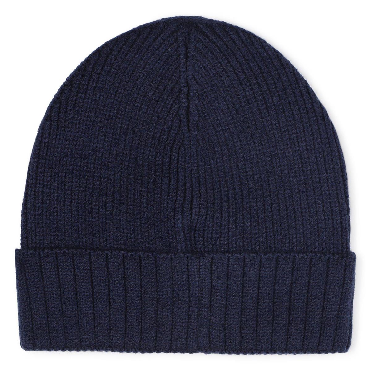 BOSS NAVY BEANIE HAT J52616