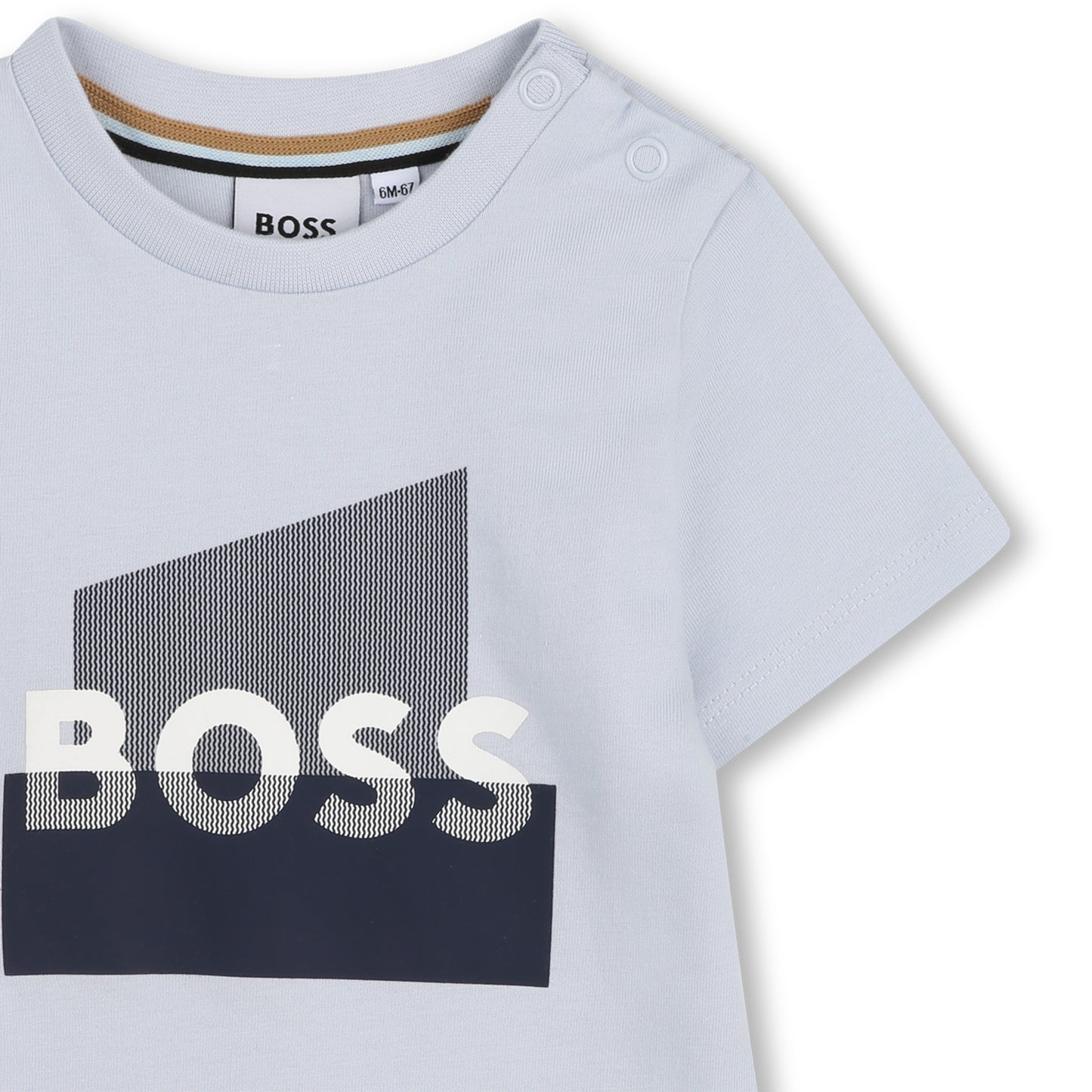 BOSS BABY/TODDLER PALE BLUE GRAPHIC T SHIRT J52879