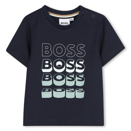BOSS BABY/TODDLER NAVY T SHIRT J52889