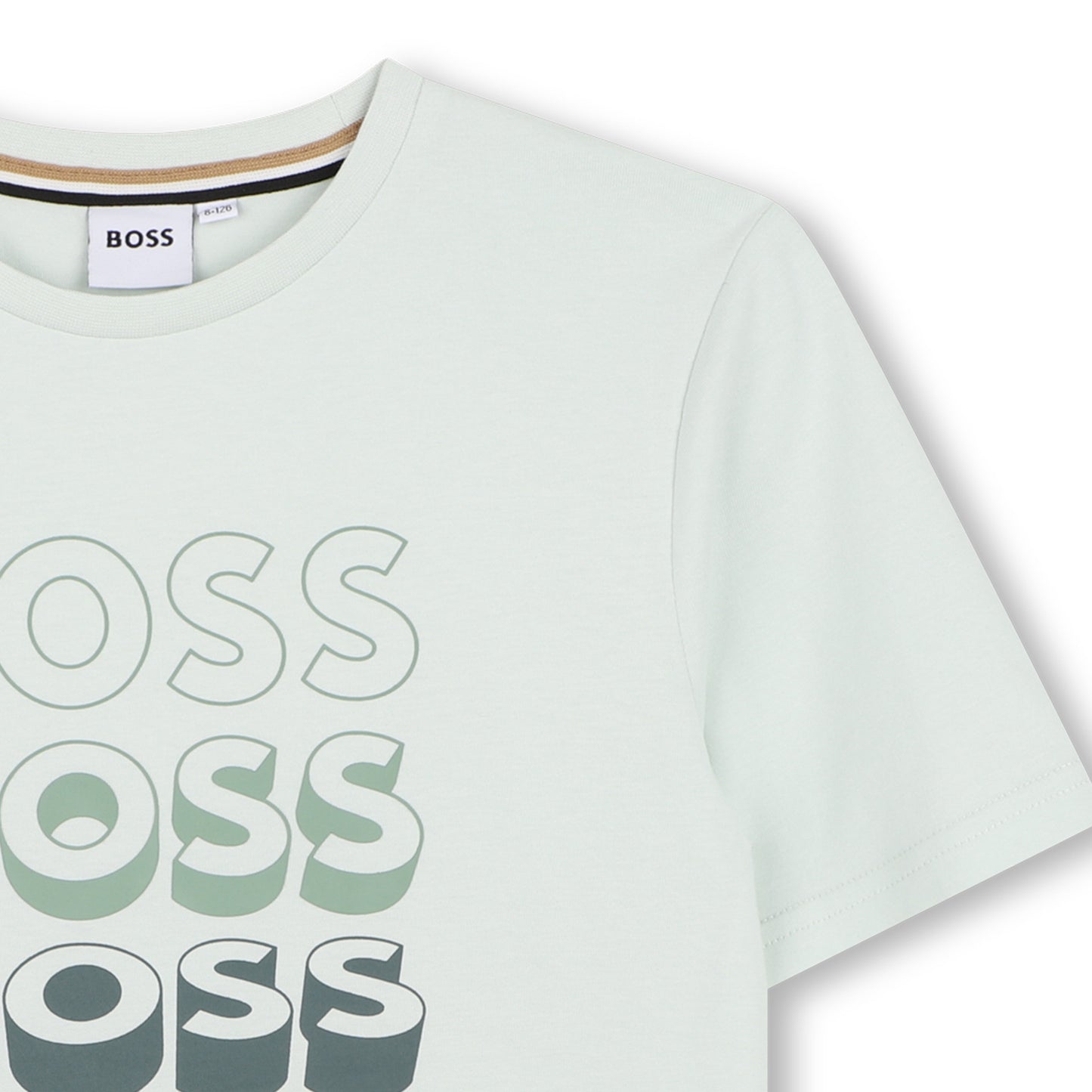 BOSS BOYS REPEAT LOGO SPROUT GREEN T SHIRT J52982