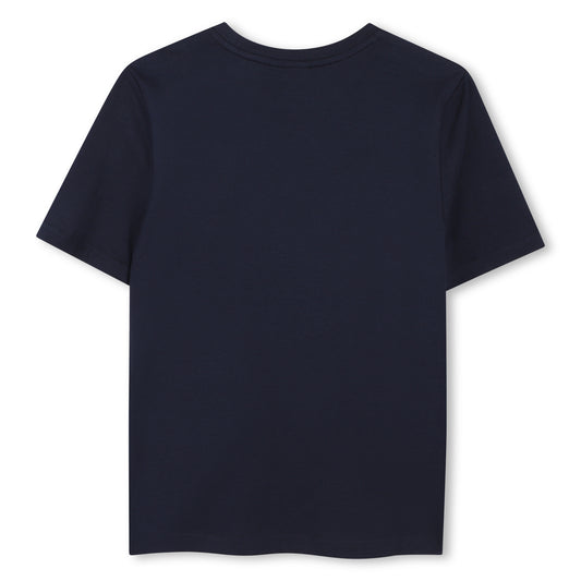 BOSS BOYS NAVY REPEAT LOGO T SHIRT J52982
