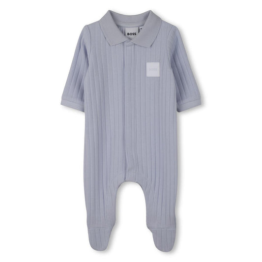 BOSS BABY PALE BLUE GIFT BOX BABYGROW + HAT J53044