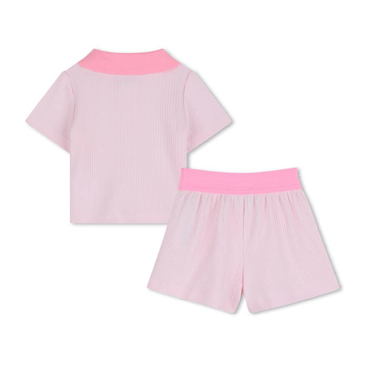 BOSS BABY/TODDLER GIRL PINK 2 PCE SET J53062