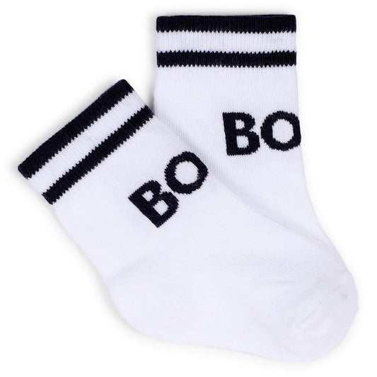 BOSS BABY/TODDLER WHITE SOCKS J53146