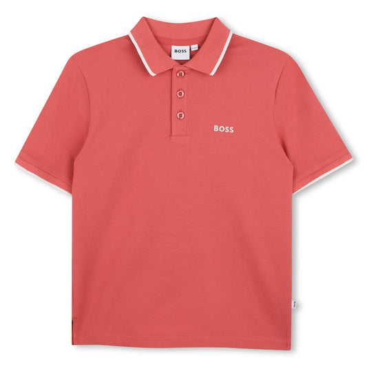 BOSS BOYS S/SLEEVE RASBERRY POLO SHIRT J53169