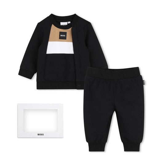 BOSS BABY/TODDLER BLACK 2PCE GIFT SET J55308