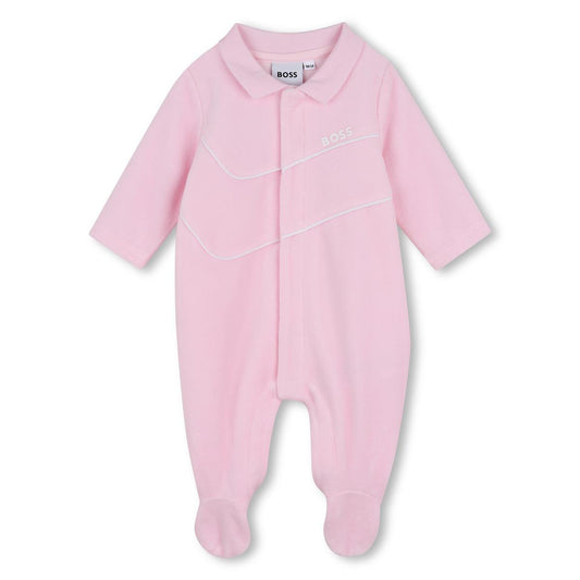 BOSS PINK NB GIRL BABY GROW J53321