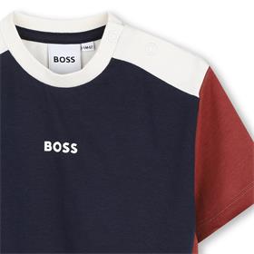 BOSS BABY/TODDLER BOY NAVY/RED T SHIRT J53483