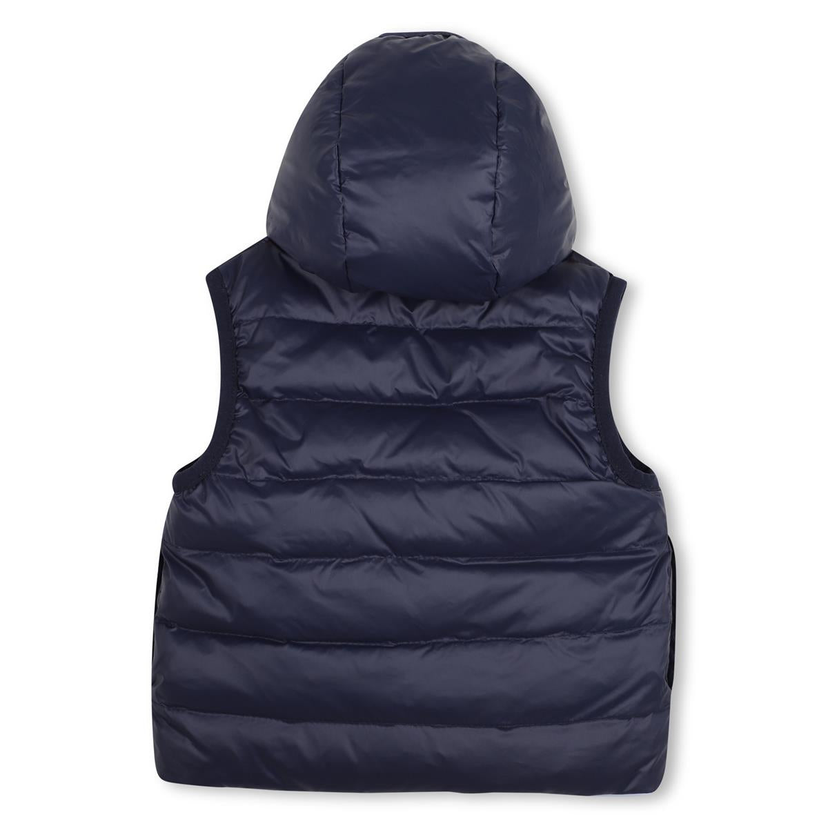 BOSS BABY/TODDLER BLUE REVERSIBLE BODYWARMER/GILET J53506