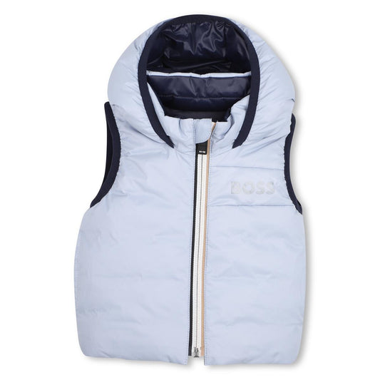 BOSS BABY/TODDLER BLUE REVERSIBLE BODYWARMER/GILET J53506