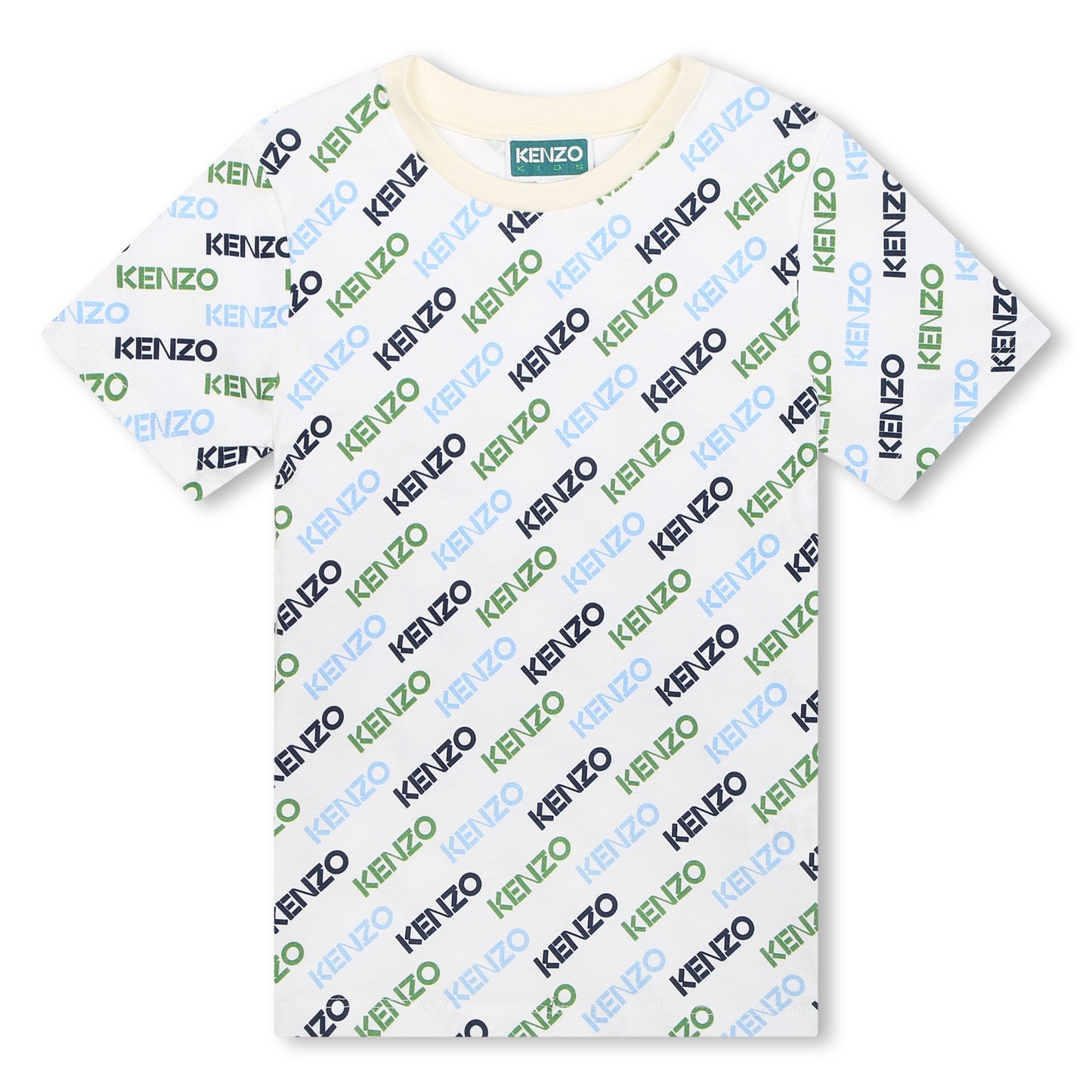 KENZO WHITE BOYS LOGO T SHIRT