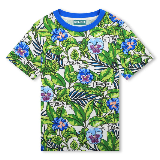 KENZO BOYS GREEN T SHIRT