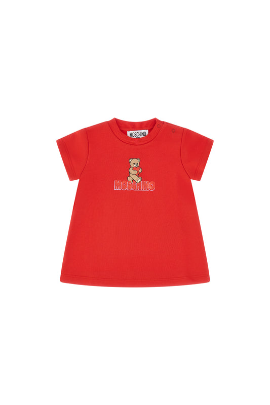 MOSCHINO GIRL BABY/TODDLER POPPY RED DRESS MAV0C9