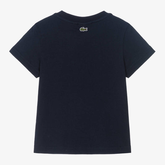 LACOSTE NAVY CROCODILE T SHIRT TJ3003