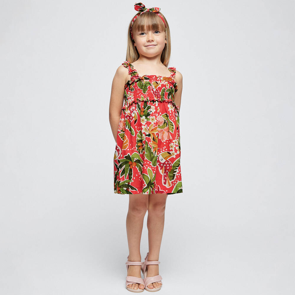 MAYORAL GRENADINE DRESS AND HEADBAND 3947