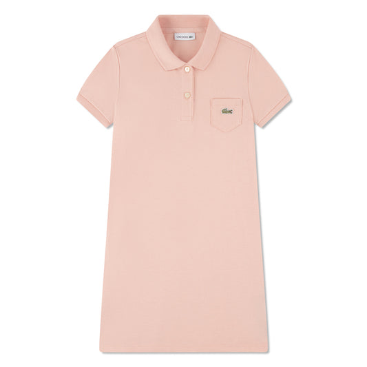 LACOSTE GIRLS/TEEN SALMON POLO DRESS 347066-NA5