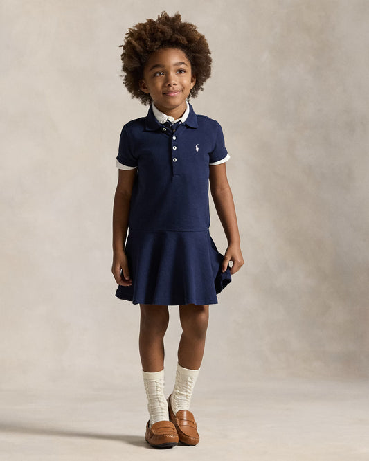 RALPH LAUREN NAVY GIRL POLO DRESS 624740001