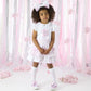 A DEE HEAVENLY HYDRANGEA CASEY HYDRANGEA FRILL SKIRT SET 1501 - BRIGHT WHITE