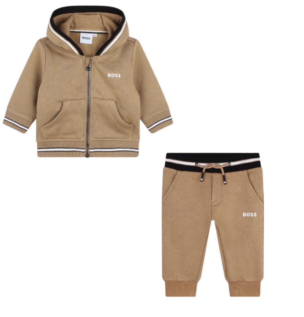 BOSS BABY/TODDLER BEIGE TRACKSUIT J51246-J51272