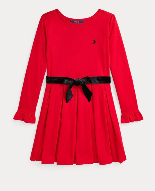 RALPH LAUREN RED BELT DRESS K244DH32