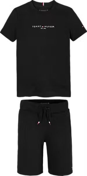 TOMMY HILFIGER BLACK SHORTS SET 9666