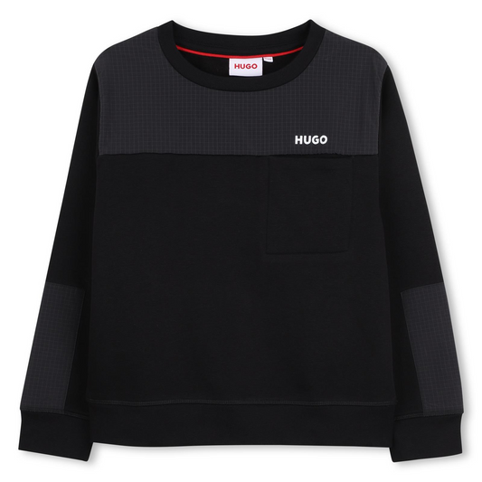 HUGO BLACK BOYS TRACKSUIT G00449/G00477